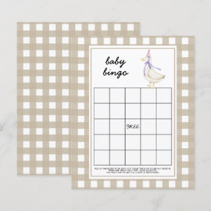 Lámina Ganso tonto - Juego de bingo para baby shower