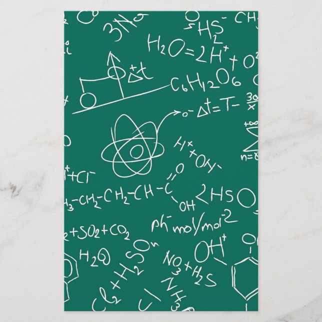 Lámina Garabatos de química (Anverso)