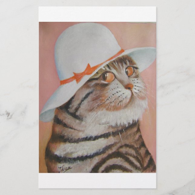 Lámina gato arrogante (Anverso)