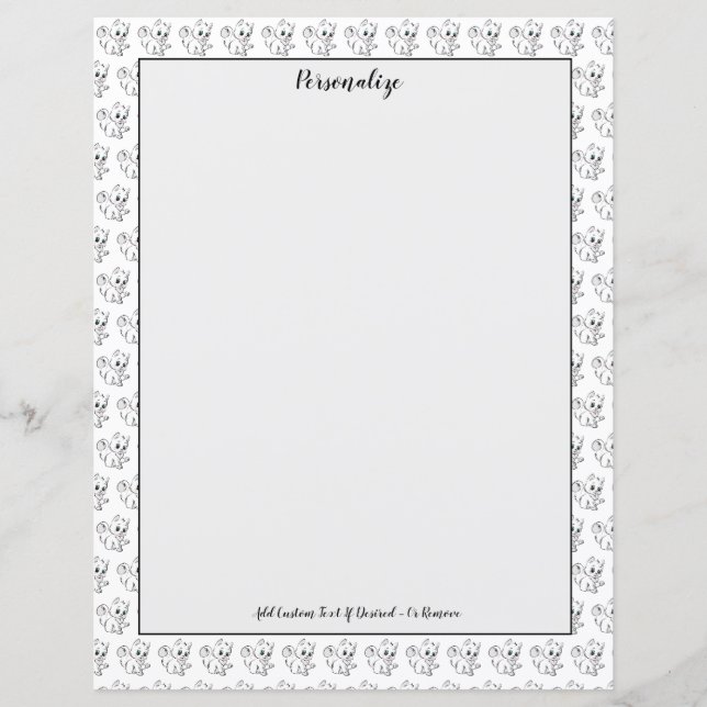 Lámina Gato de gatito de gatito pequeño y lindo (Anverso)