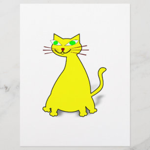 Lámina Gato de grasa amarillo