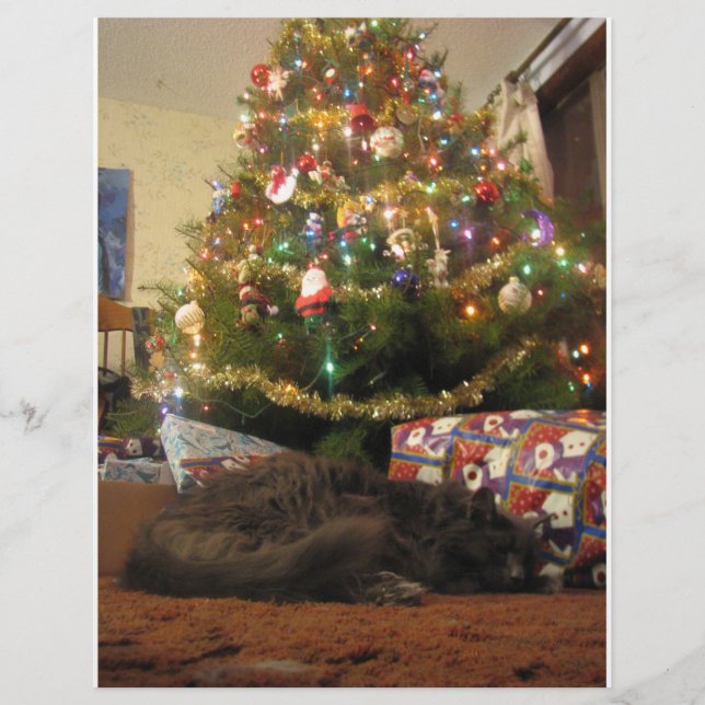 Lámina Gato de navidades (Anverso)