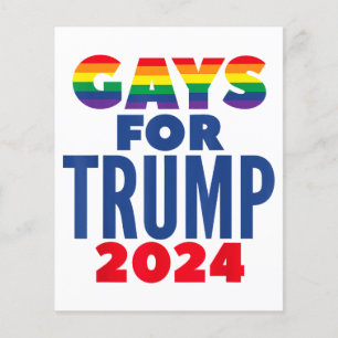 Lámina Gays para las elecciones de Trump 2024