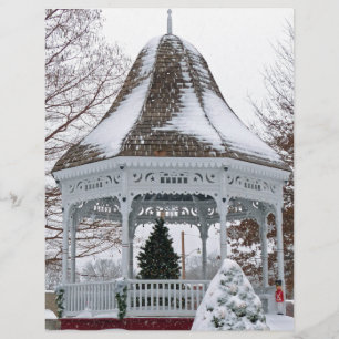 Lámina Gazebo en la nieve