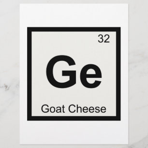 Lámina Ge - Química del Queso de Cabra Símbolo de la Tabl