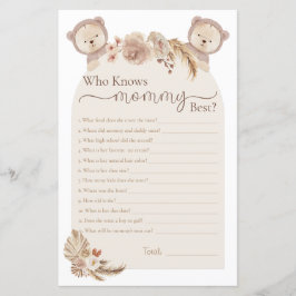 Lámina Gemelos Teddy Bear que conoce a mi mamá mejor jueg