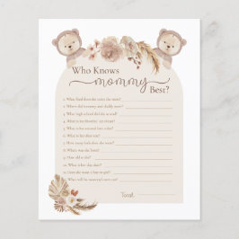 Lámina Gemelos Teddy Bear que conoce a mi mamá mejor jueg