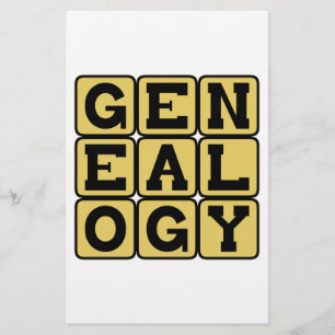Lámina Genealogía, estudio de árboles familiares