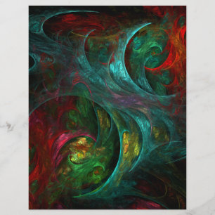 Lámina Génesis Abstrato Art Letterhead