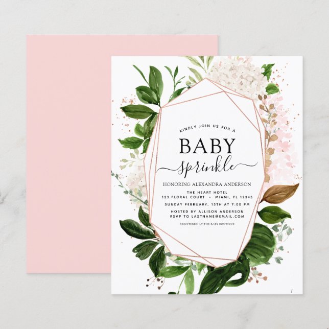 Lámina Geométrica de la energía verde de la ducha de roci (Anverso / Reverso)