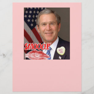 Lámina George Bush El día de San Valentín