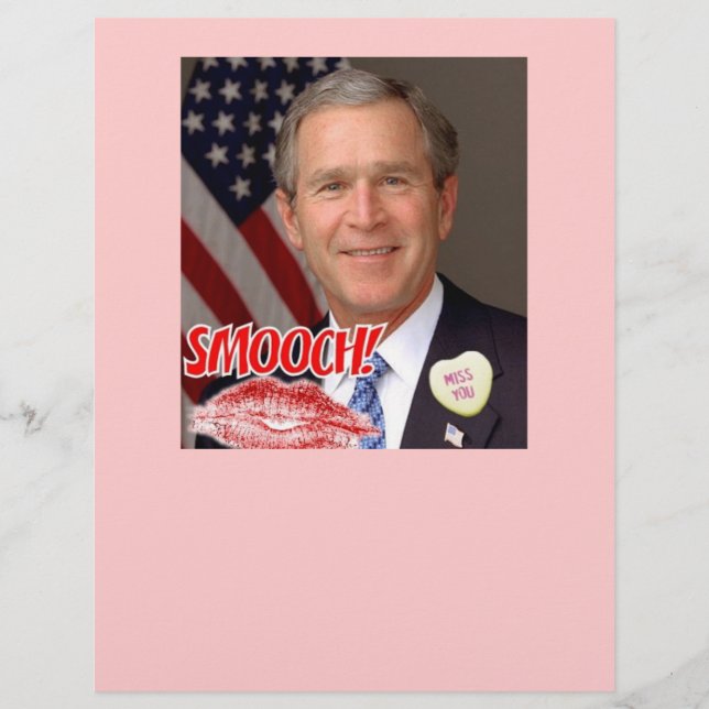 Lámina George Bush El día de San Valentín (Anverso)