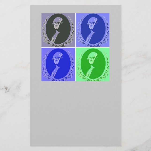Lámina George Washington Pop Art (Anverso)