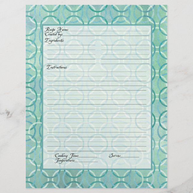 Lámina Gestor de recetas del libro de cocina de patrimoni (Anverso)