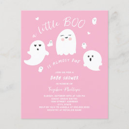 Lámina Ghost Budget Pink Halloween Baby Shower