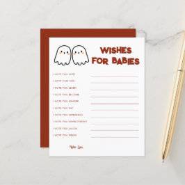 Lámina Ghost Ghost Twins Baby Shower Baby Wies Game