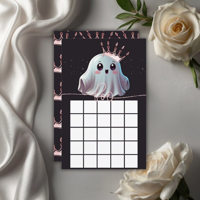 Lámina Ghost Halloween Baby Shower Little Boo Game (Subido por el creador)