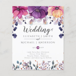 Lámina Ginger Wedding, Naranja rosa de Fuchsia, invita a 