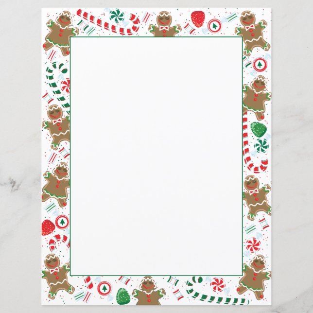 Lámina Gingerbread Cookie Letterhead (Anverso)