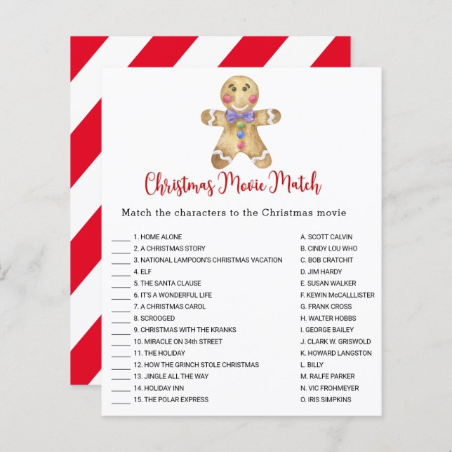 Lámina Gingerbread - juego de películas para Navidades