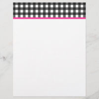Gingham Letterhead