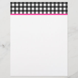 Lámina Gingham Letterhead