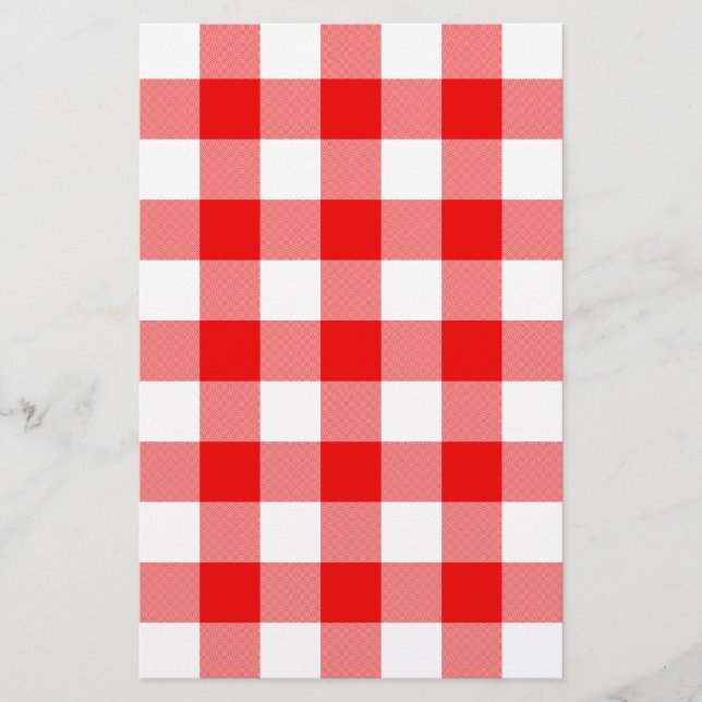 Lámina Gingham Rojo (Anverso)