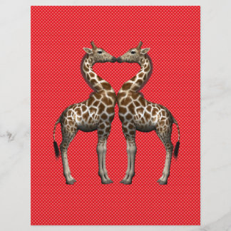 Lámina Girafas enamoradas
