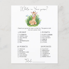 Lámina Giraffe salvaje - ¿Qué hay en tu juego?