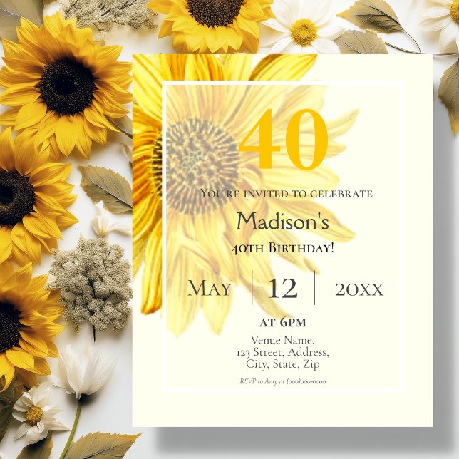 Lámina Girasol | 40.ª invitación al cumpleaños del presup (Subido por el creador)