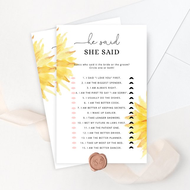 Lámina Girasol Dijo que dijo que el juego de la ducha de  (Subido por el creador)