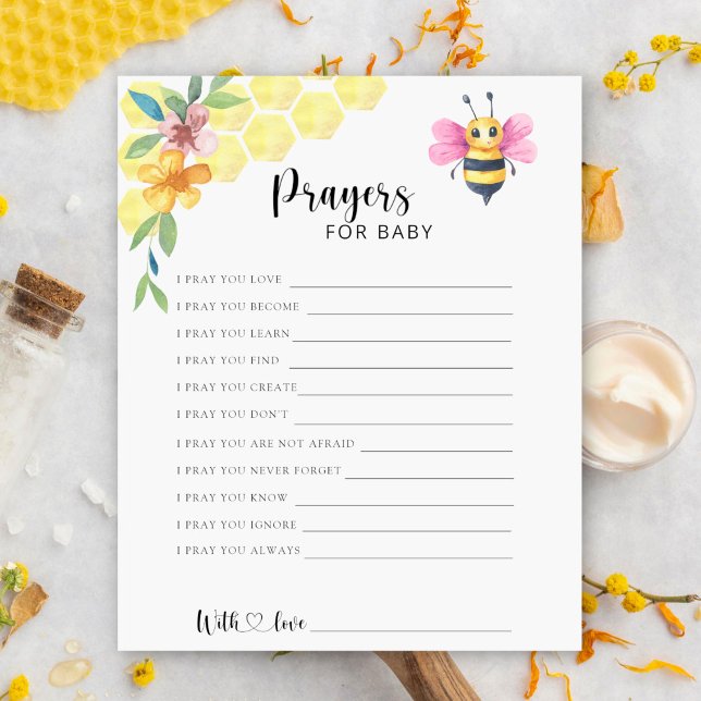 Lámina Girl Bee - Party game | prayers for baby (Subido por el creador)