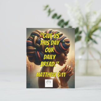 Lámina Give Us This Day Our Daily Bread." (Matthew 6:11) 