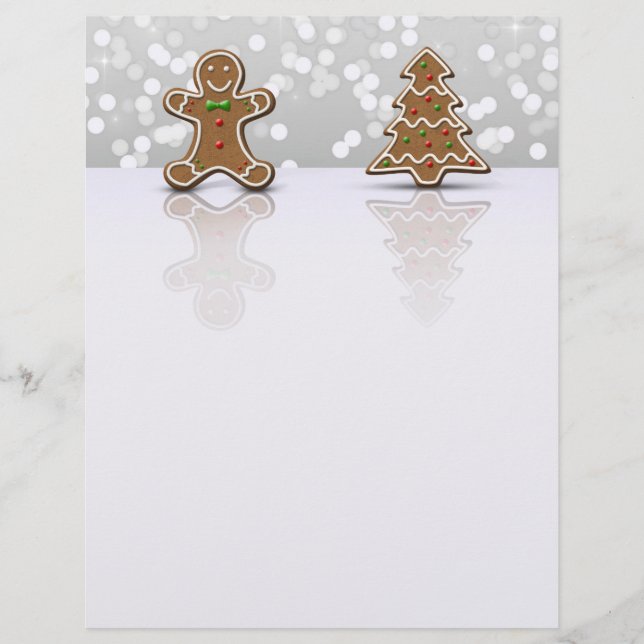 Lámina Glamour Gingerbread Man and Tree - Letterhead (Anverso)