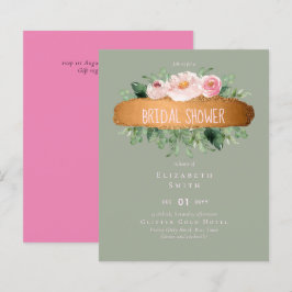 Lámina Glamour Girly Boda Rosa de presupuesto de LeahG