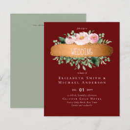 Lámina Glamour Girly Boda Rosa de presupuesto de LeahG