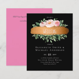 Lámina Glamour Girly Boda Rosa de presupuesto de LeahG