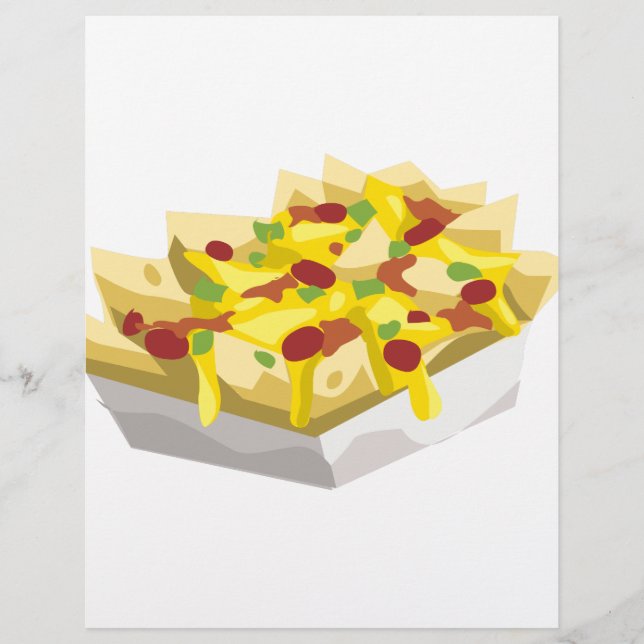 Lámina Glitch Alimentos hambrientos nachos (Anverso)