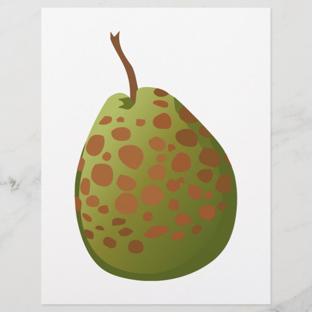 Lámina Glitch Food guayaba (Anverso)