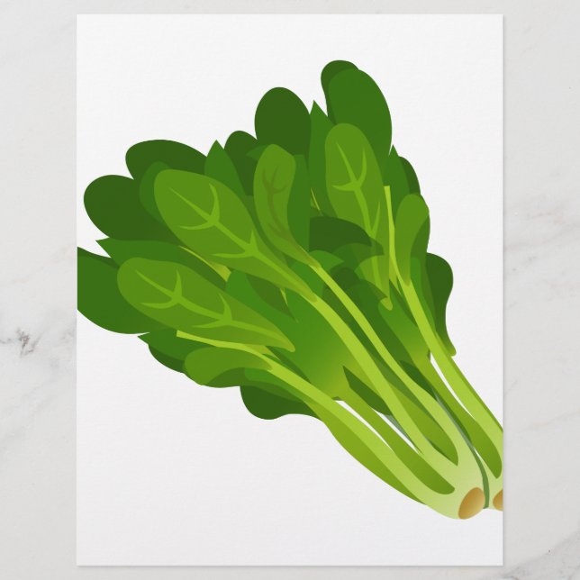 Lámina Glitch Food spinach (Anverso)