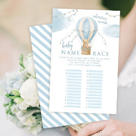 Lámina Globo de aire caliente Bodega Teddy con bebé ducha