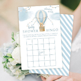 Lámina Globo de aire caliente Bodega Teddy con bebé ducha