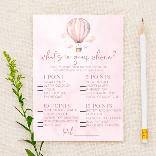 Lámina Globo de aire caliente en tu juego Baby Shower de  (Subido por el creador)