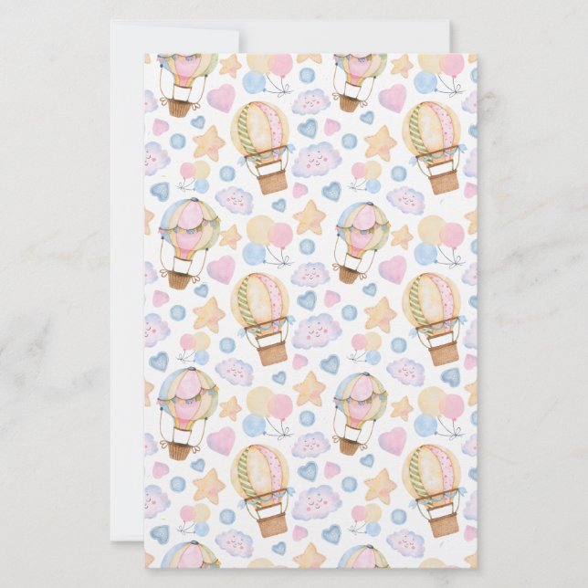 Lámina Globo de aire caliente Modelo acuático sinusal (Anverso)