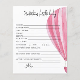 Lámina Globo de aire caliente - predicciones y consejos p