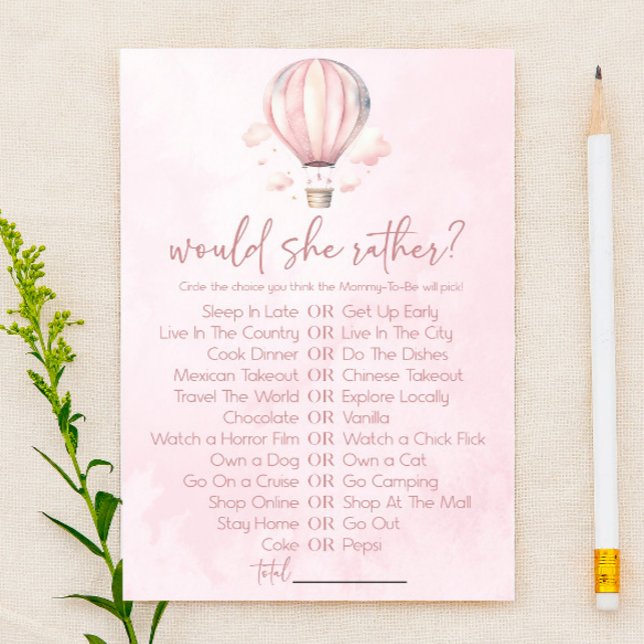 Lámina Globo de aire caliente preferiría un Baby Shower (Subido por el creador)