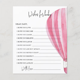 Lámina Globo de aire | deseos de bebé