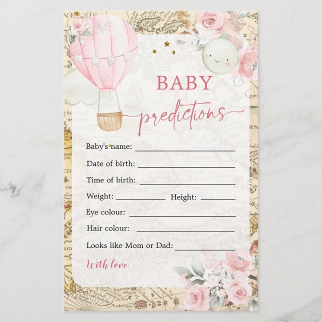 Lámina Globo de aire no es una maravillosa predicción de  (Anverso)