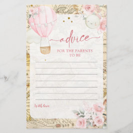 Lámina Globo de aire rosado, no es una maravillosa tarjet