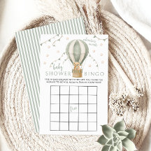 Globo de aire verde Teddy Baby Boy Juego de ducha